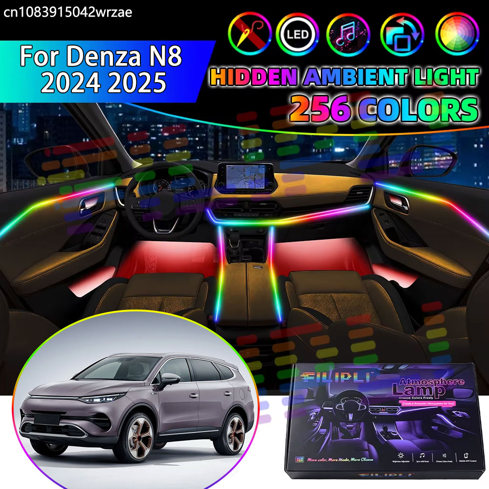Led Ambient Interior Car Lights App Control - For Denza N8 2024 2025 MK1
