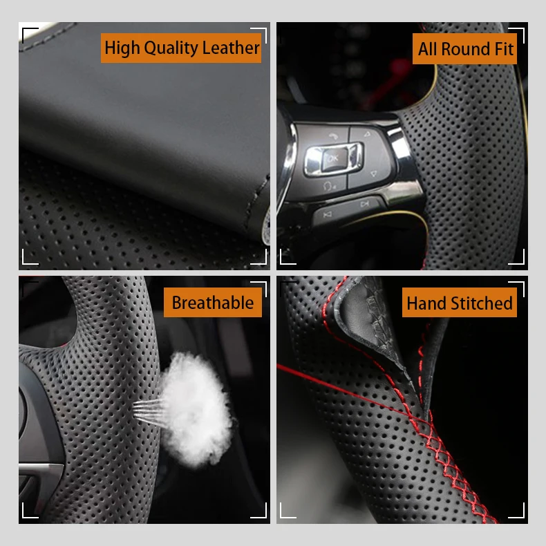 Car Steering Wheel Cover For J - огляд і ціна Car Steering Wheel Cover Anti Slip Breathable