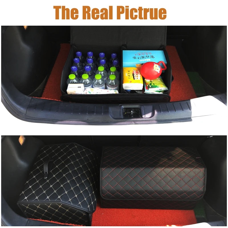 Foldable PU Leather Car Trunk  - огляд і ціна Car Trunk Organizer Foldable Storage Box