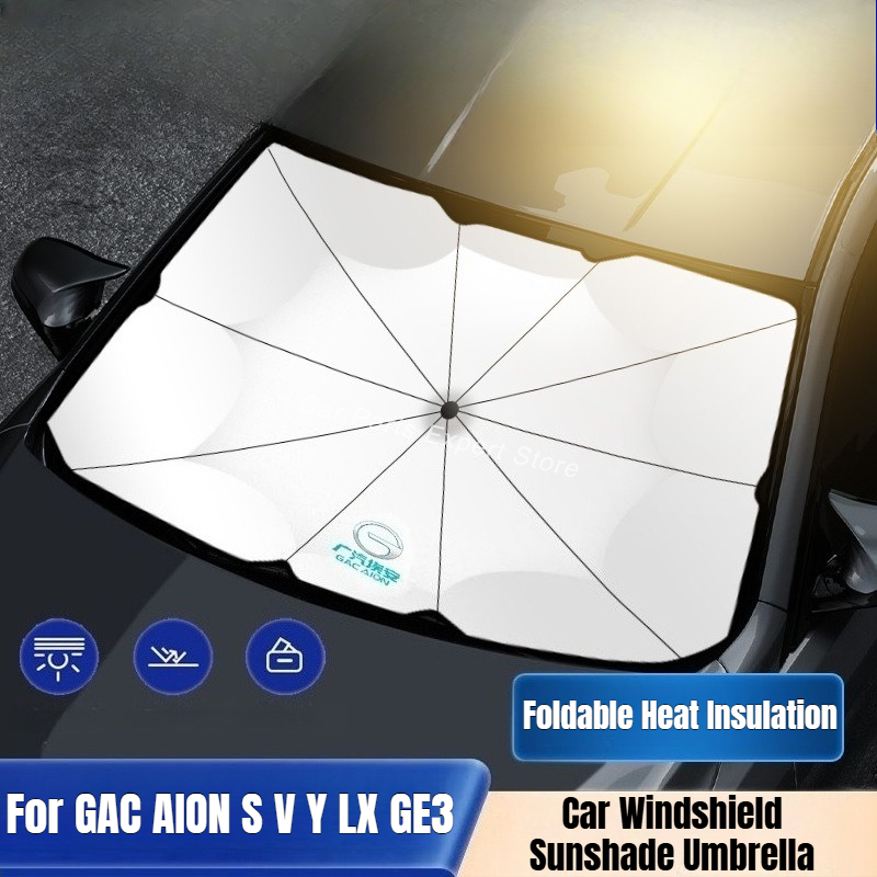 For GAC AION S V Y LX GE3 Car  - огляд і ціна Car Sunshade Windshield Umbrella Foldable