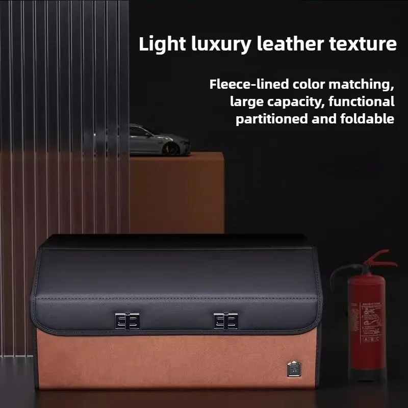 Light Luxury Suede Car Trunk S - огляд і ціна Car Trunk Organizer Foldable Storage Box