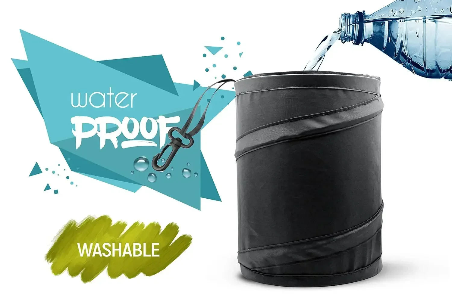 Car Trash Can, Portable Garbag - огляд і ціна Waterproof Car Trash Can With Lid