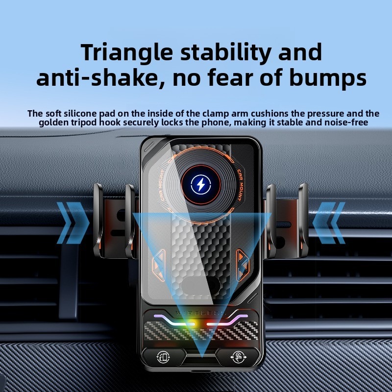 2-in-1 Auto-Clamping Fast Char - огляд і ціна Wireless Car Charger Mount Fast Charging