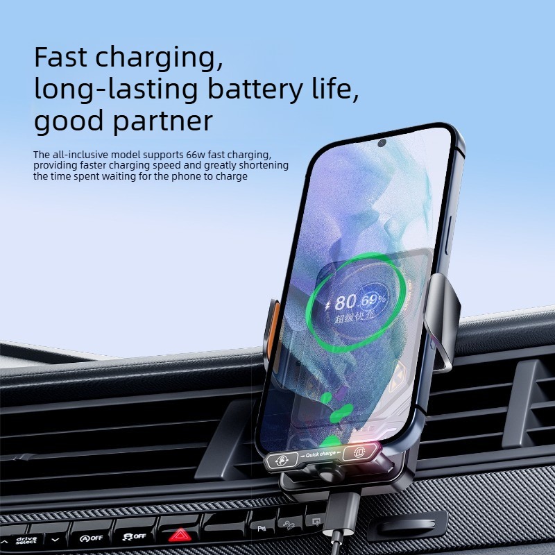 2-in-1 Auto-Clamping Fast Char - огляд і ціна Wireless Car Charger Mount Fast Charging