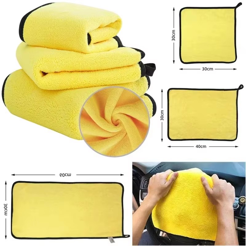 1/3pcs Double Sides Car Microf - огляд і ціна Microfiber Car Drying Towel Super Absorbent