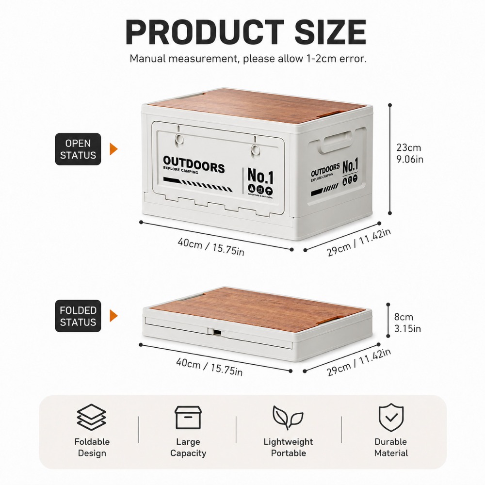 Camping Folding Storage Box wi - огляд і ціна Car Trunk Organizer Foldable Storage Box